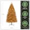 7.5ft. Pre-Lit True Gold Metallic Artificial Christmas Tree, Clear LED Infinity Lights®